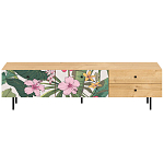 Длинная ТВ-тумба с принтом на ящиках Elise TV Stand варинант исполнения - 15 | Loft Concept в Перми