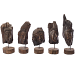 Декоративная статуэтка из дерева Будда Buddha Wooden Statuette варинант исполнения - 6 | Loft Concept в Перми