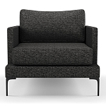 Мебельная ткань Шенилл темно-серый цвет 138 см T4-40 варинант исполнения - 6 | Loft Concept в Перми