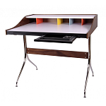 Письменный стол с 2-мя чёрными выдвижными ящиками и нишей с цветными разделителями Ballan варинант исполнения - 1 | Loft Concept в Перми