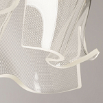 Подвесной светильник цилиндрической формы с прозрачным волнистым плафоном Wave Line варинант исполнения - 8 | Loft Concept в Перми