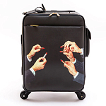 Чемодан дорожный SELETTI Travel Kit Trolley Lipstick Black варинант исполнения - 1 | Loft Concept в Перми
