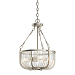 Люстра подвесная с чашеобразным плафоном из прозрачных стеклянных прутьев Kichler варинант исполнения - 1 | Loft Concept в Перми