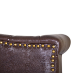 Диван из натуральной кожи на 4-х деревянных ножках из массива бука Thomas Seating brown варинант исполнения - 5 | Loft Concept в Перми