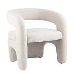 Кресло дизайнерское для лаунж зоны жемчужного цвета Pearl Lounge варинант исполнения - 10 | Loft Concept в Перми