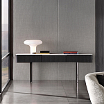 Консоль чёрная с 3-мя выдвижными ящиками Lou варинант исполнения - 3 | Loft Concept в Перми