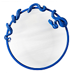 Зеркало круглое в синей раме в виде змеи Temptation варинант исполнения - 1 | Loft Concept в Перми