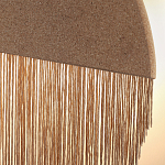 Бра круглое натуральная пробка с бахромой Natural Cork варинант исполнения - 2 | Loft Concept в Перми