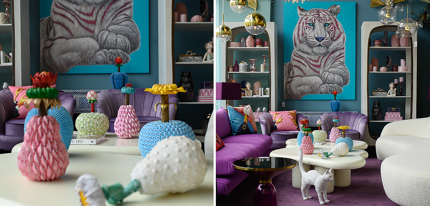 Статуэтка тропический фрукт Tropical Fruit Blue Yellow Статуэтка тропический фрукт Tropical Fruit Blue Yellow - Loft-Concept в Перми