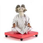 Дизайнерский кофейный стол на круглых ножках Poltronova T02 Pink Coffee Table варинант исполнения - 4 | Loft Concept в Перми