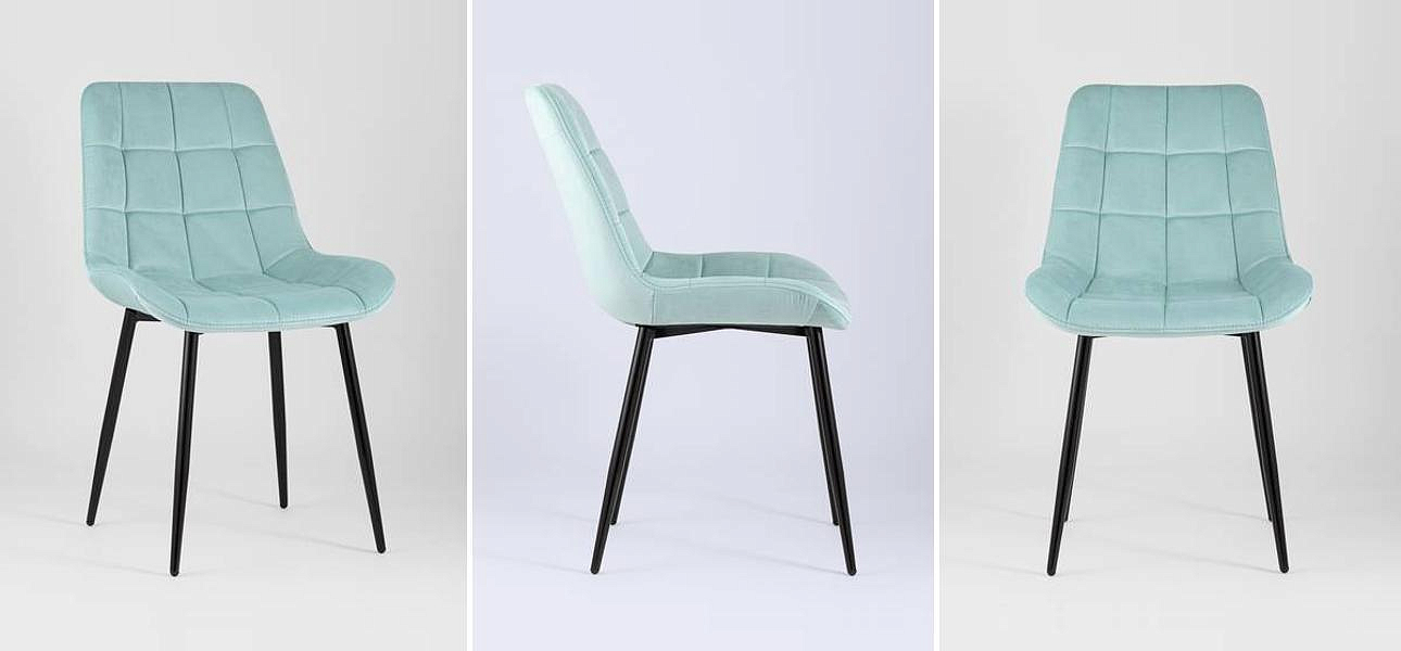 Стул NANCY Chair Светло-Голубой Велюр Стул NANCY Chair Светло-Голубой Велюр - Loft-Concept в Перми