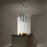 Подвсеной светильник светодиодный металлический цилиндрической формы Высота 80см Trumpet tube варинант исполнения - 9 | Loft Concept в Перми