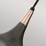  Подвесной светильник с каплевидным плафоном темного цвета Feiss варинант исполнения - 4 | Loft Concept в Перми