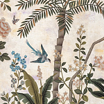 Обои ручная роспись Siam White Metal варинант исполнения - 4 | Loft Concept в Перми