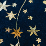 Обои с вышивкой ручной работы Cosmos Original colourway on velvet варинант исполнения - 2 | Loft Concept в Перми