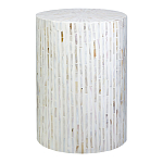 Столик с инкрустацией с перламутровым узором Dominic White варинант исполнения - 1 | Loft Concept в Перми