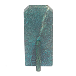 Часы погон ВС подарочные настольные из натурального камня Змеевик Military Clock варинант исполнения - 3 | Loft Concept в Перми