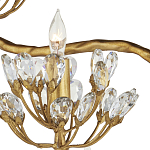 Торшер золотой в виде растения Golden Flower Glade варинант исполнения - 1 | Loft Concept в Перми