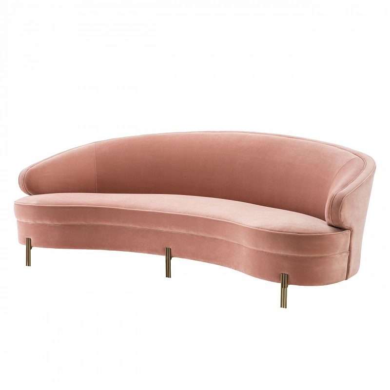 Диван Eichholtz Sofa Pierson nude Бежевый Латунь Диван Eichholtz Sofa Pierson nude Бежевый Латунь в Перми | Loft Concept