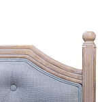 Изголовье кровати серое с мягкой обивкой из рогожки Emma Headboard варинант исполнения - 2 | Loft Concept в Перми