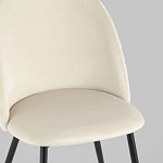 Мягкий стул в бежевом велюре Miruna Chair варинант исполнения - 7 | Loft Concept в Перми