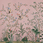 Обои ручная роспись Amazonia Florence Pink dyed silk варинант исполнения - 2 | Loft Concept в Перми