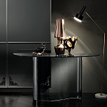 Консоль дымчатого цвета с изогнутым основанием Arabesque варинант исполнения - 4 | Loft Concept в Перми