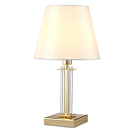 Настольная лампа с белым тканевым абажуром в форме конуса Laurent варинант исполнения - 6 | Loft Concept в Перми