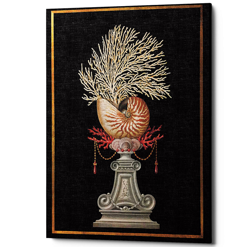 Постер Sea Vase Poster 3 Черный Бежевый Постер Sea Vase Poster 3 Черный Бежевый в Перми | Loft Concept