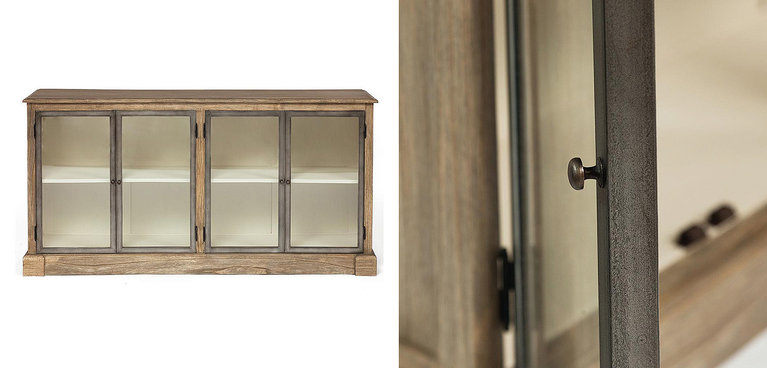 Комод Provence Jacob Chest of Drawers glass doors Комод Provence Jacob Chest of Drawers glass doors - Loft-Concept в Перми