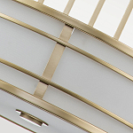 Подвесной светильник цвета латунь с белым матовым плафоном с геометрическим рисунком Feiss варинант исполнения - 5 | Loft Concept в Перми