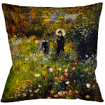Подушка декоративная с цветочным принтом Impressionism in Color варинант исполнения - 1 | Loft Concept в Перми