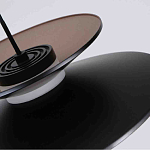 Люстра подвесная с тремя матовыми черными плафонами Obsidian Touch варинант исполнения - 3 | Loft Concept в Перми