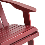 Уличное кресло из массива акации Adirondack Wooden Chair Red варинант исполнения - 7 | Loft Concept в Перми