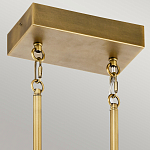 Люстра подвесная прямоугольная цвета латунь Kichler варинант исполнения - 3 | Loft Concept в Перми