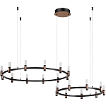 Люстра подвесная с цилиндрическими плафонами на двух круглых подвесах  Arnaut Light варинант исполнения - 2 | Loft Concept в Перми