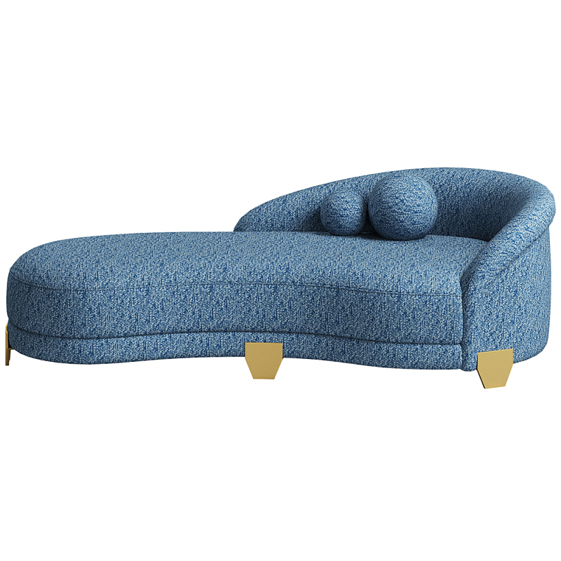Дизайнерский диван Jasper Sofa Синий Латунь Дизайнерский диван Jasper Sofa Синий Латунь в Перми | Loft Concept