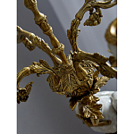 Подсвечник белый Попугай из фарфора с бронзовыми элементами Eden Garden варинант исполнения - 8 | Loft Concept в Перми