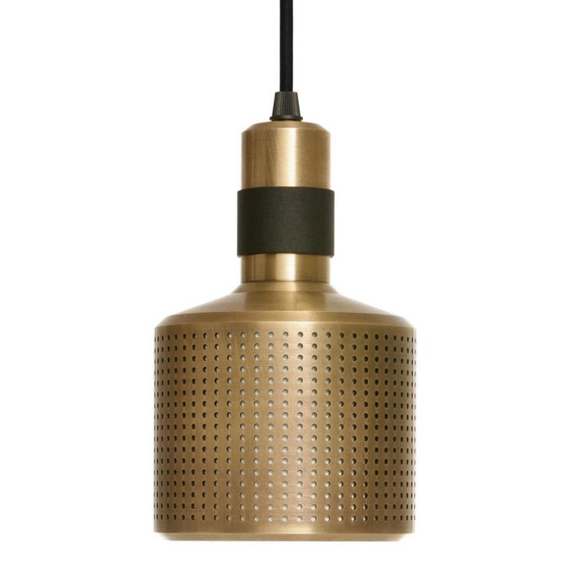 Подвесной светильник Riddle Pendant Lamp Черный Латунь в Перми | Loft Concept 