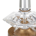 Настольная лампа с прозрачным корпусом и фактурным абажуром Charm and Luxury варинант исполнения - 1 | Loft Concept в Перми