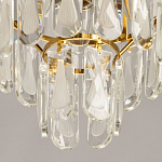 Люстра многоярусная с овальными прозрачными подвесками 28 см Harmonica варинант исполнения - 9 | Loft Concept в Перми