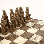 Шахматы  из  камня Cargador del Tiempo Chess Мексика ручная работа варинант исполнения - 3 | Loft Concept в Перми