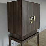 Кабинетный шкаф Elsa Dreams Walnut с 2-мя ящиками варинант исполнения - 5 | Loft Concept в Перми