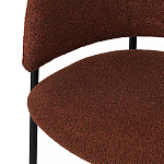 Стул полукруглый мягкий с буклированной обивкой Chair with Boucle Upholstery варинант исполнения - 8 | Loft Concept в Перми