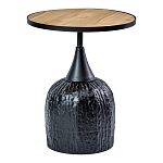 Приставной столик с факутрным черным основанием Ethiopia варинант исполнения - 1 | Loft Concept в Перми