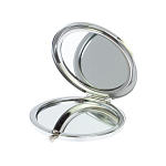 Зеркало карманное складное круглое из натурального камня Малахит с Хризоколлой в подарочной упаковке Silver Stone Mirrors варинант исполнения - 3 | Loft Concept в Перми