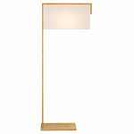 Торшер с прямоугольным абажуром на золотом металлическом каркасе Rectangular Plane  варинант исполнения - 4 | Loft Concept в Перми