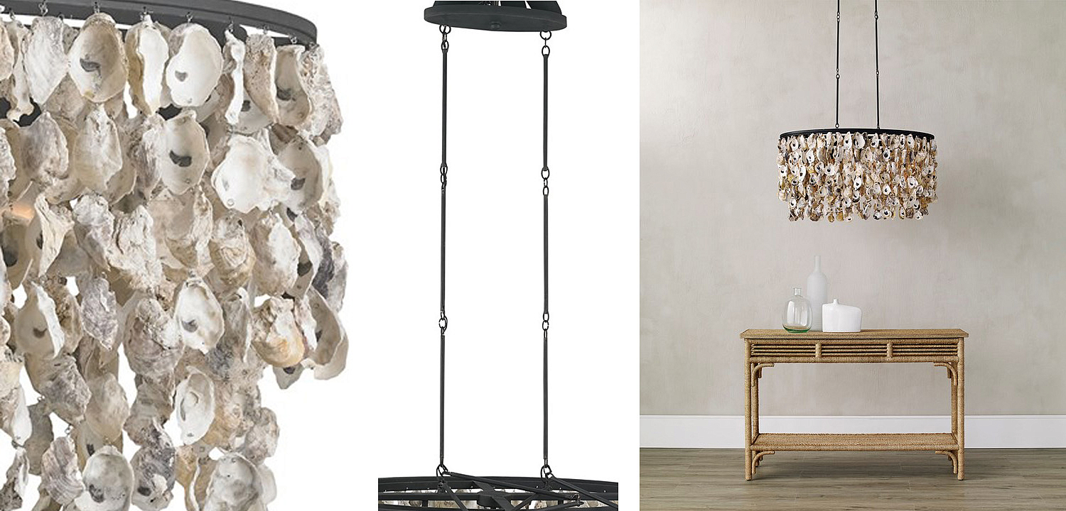 Люстра из натуральных ракушек Stillwater Oval Chandelier Люстра из натуральных ракушек Stillwater Oval Chandelier - Loft-Concept в Перми
