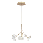 Подвесной светильник с белыми и прозрачными цветочными лепестками Wintery flovers варинант исполнения - 1 | Loft Concept в Перми