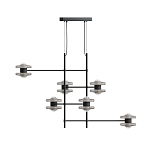 Каркасная люстра Balance варинант исполнения - 1 | Loft Concept в Перми